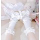 Sheep Puff Cream Satin Platform Shoes(Reservation/5 Colours/Full Payment Without Shipping)